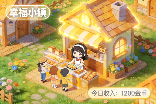 PG平台休闲模拟经营类游戏温馨场景